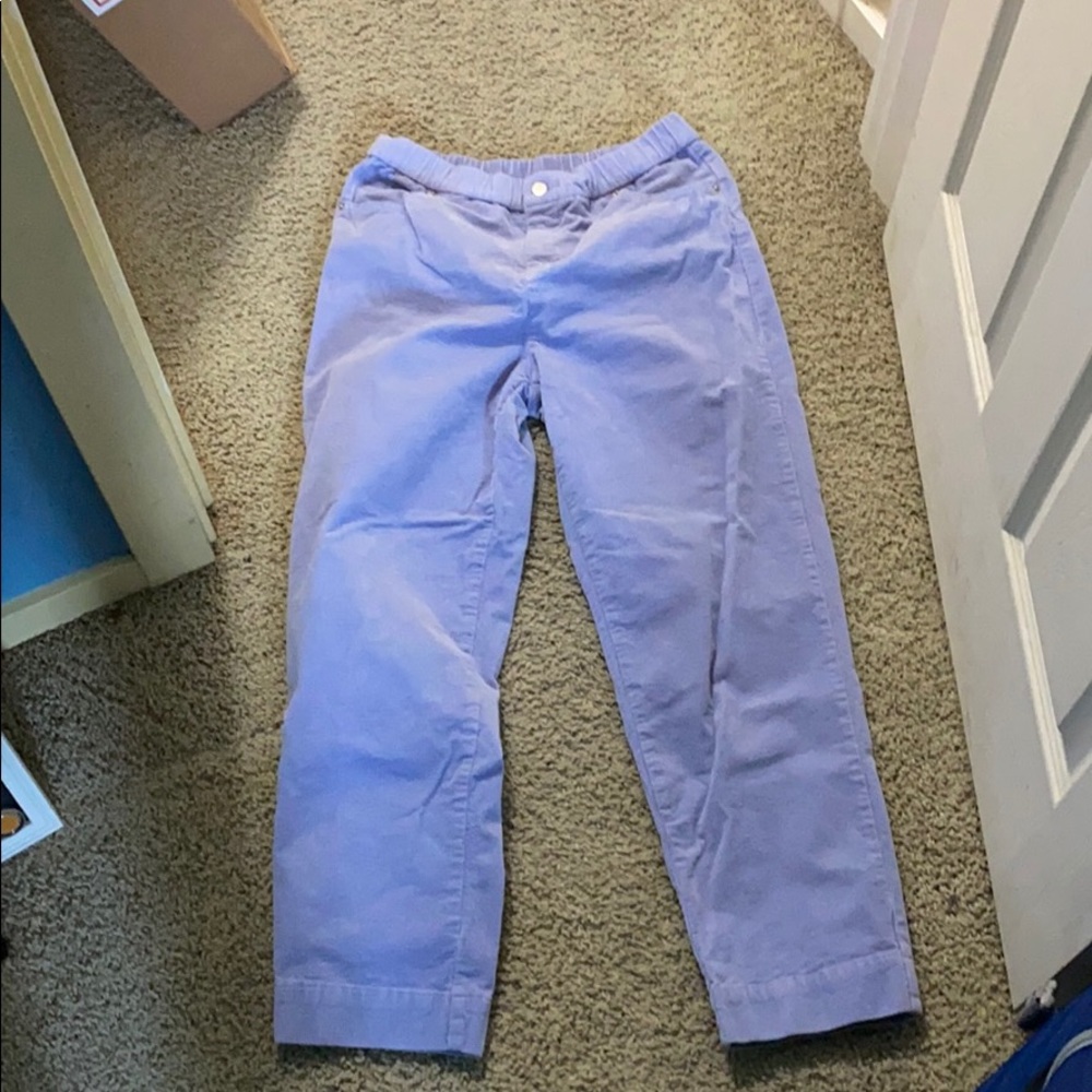 Blue corduroy pants